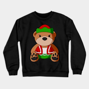 Elf Teddy Bear Crewneck Sweatshirt